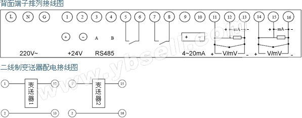 多功能無(wú)紙記錄儀接線圖